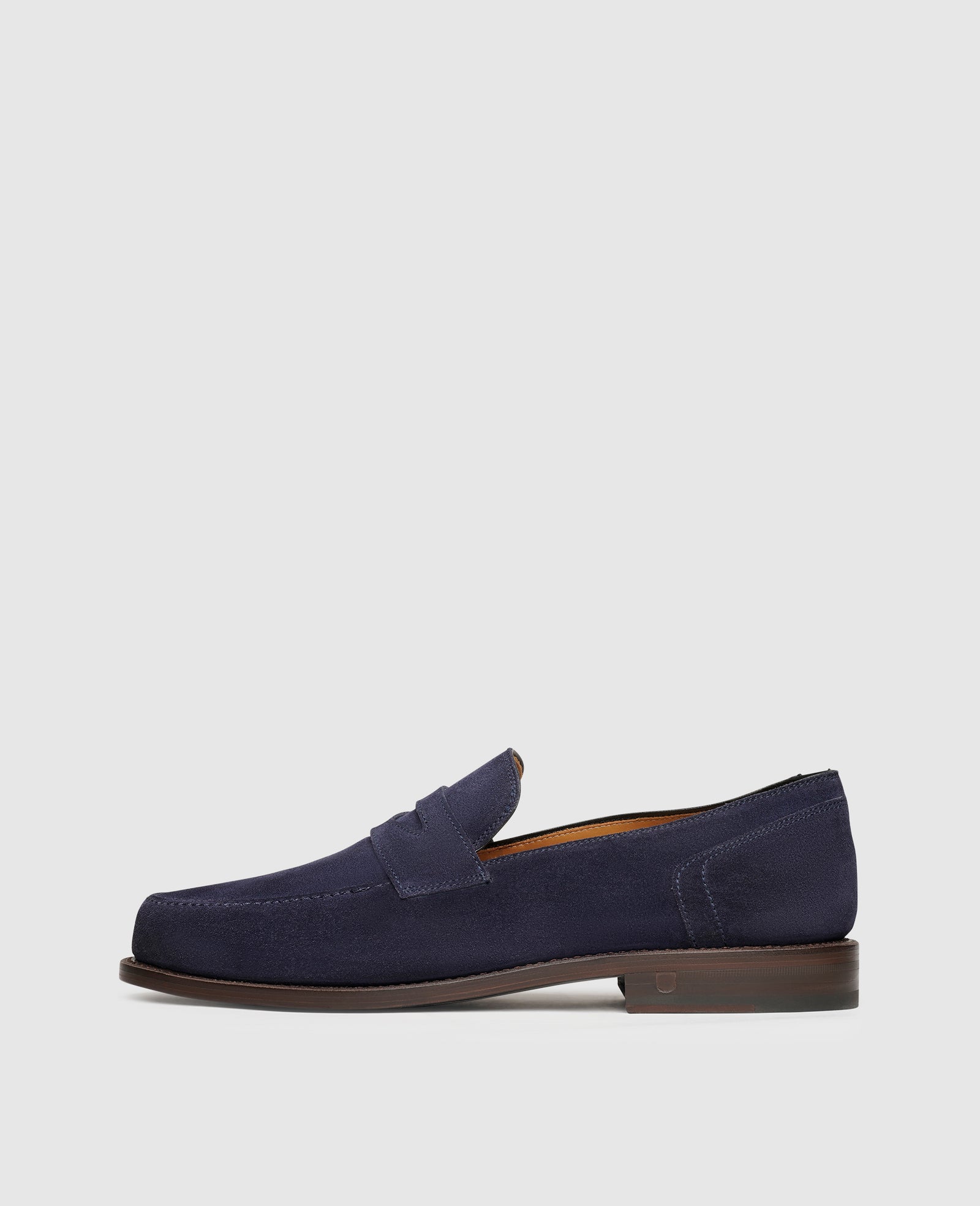 Henry Stevens Blue Suede Loafers