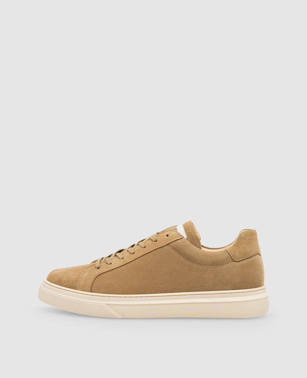 Travis S1 Herren Sneaker Beige aus Calf suede