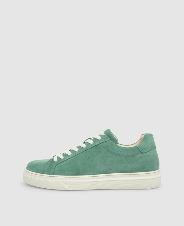 Travis S1 Herren Sneaker Green aus Calf suede