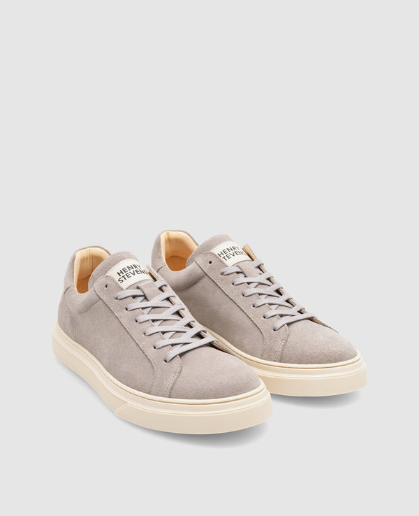 Travis S1 Herren Sneaker Gray aus Calf suede