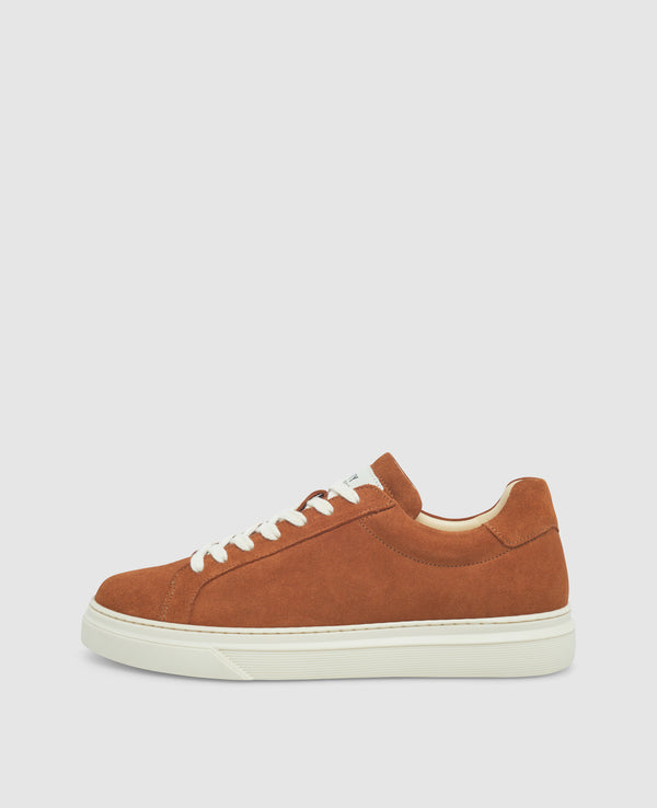 Travis S1 Herren Sneaker Red-brown aus Calf suede