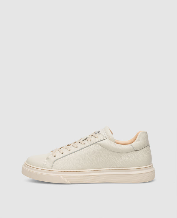 Travis S1 Herren Sneaker Beige aus Calf leather with embossing
