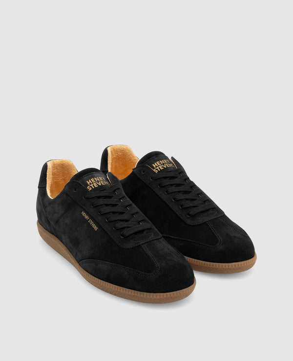 Travis TIS Herren Sneaker Black aus Calf suede