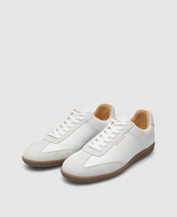 Travis TIS Herren Sneaker White aus Calf leather
