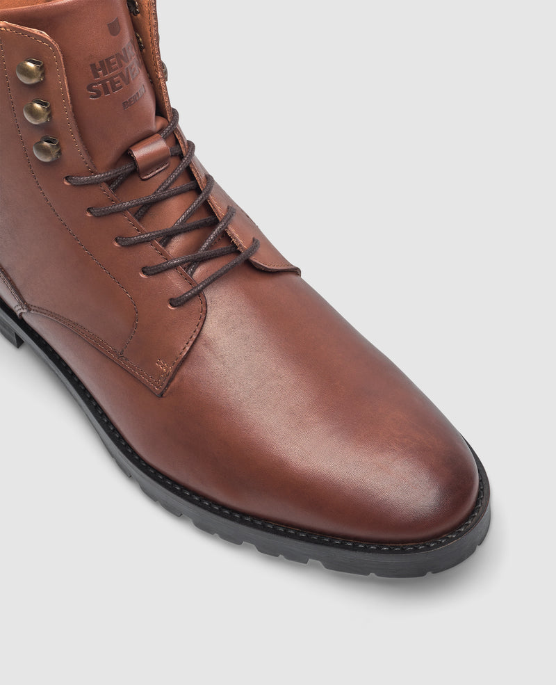 Wallace PDB Derby Boot in Dunkelbraun Henry Stevens