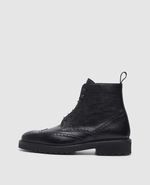 Winston FBDB6 Herren Boot Black aus Calf leather with embossing