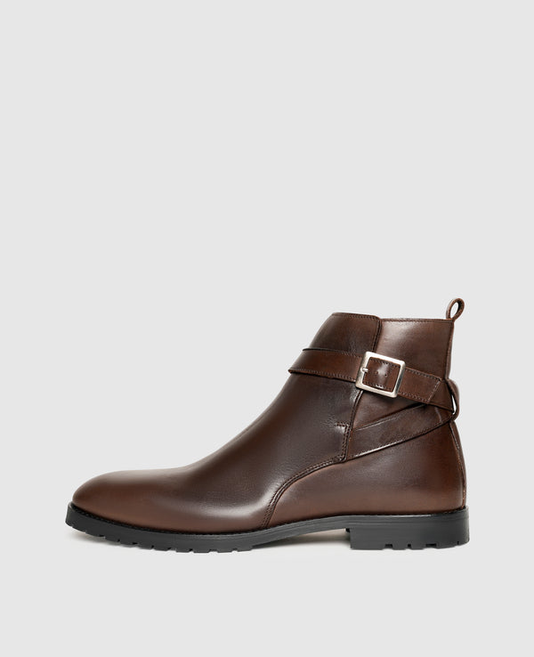 Wallace JPB Herren Boot Dunkelbraun aus Kalbsleder