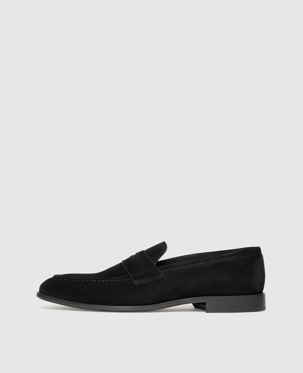 Wallace PL Herren Loafer Black aus Calf suede