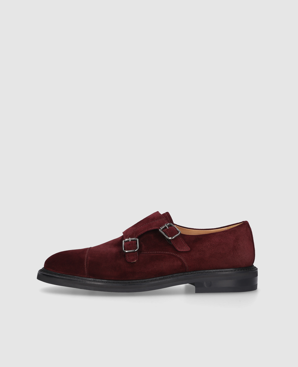 Winston CDM Herren Klassiker Bordeaux aus Kalbsvelours