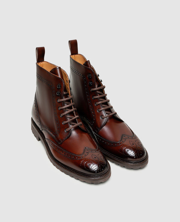 Winston FBDB Herren Boot Schwarzbraun