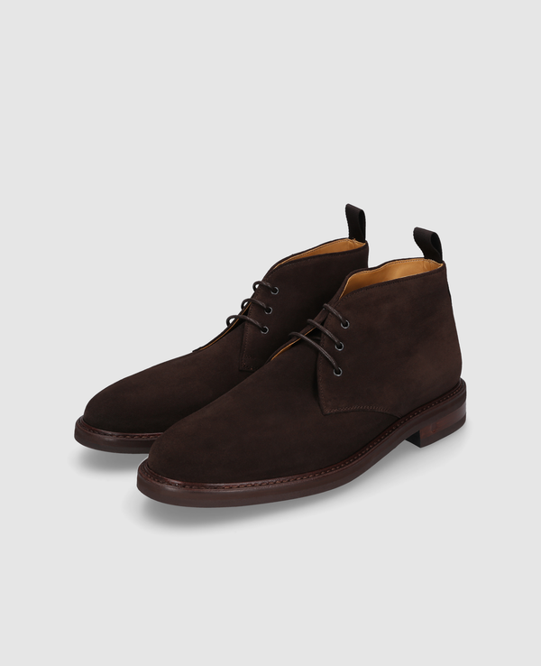 Winston GB Herren Boot Dunkelbraun aus Kalbsvelours