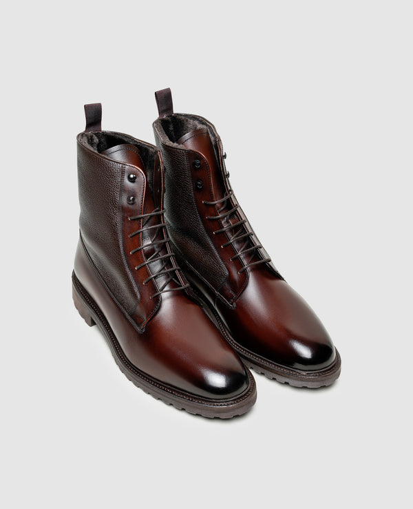 Winston PDB Herren Boot Schwarzbraun