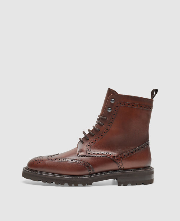 Bonnie FBDB5 Damen Boot Midbrown aus Boxcalf