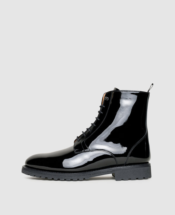 Ella PDB Damen Boot Black aus Lackleder