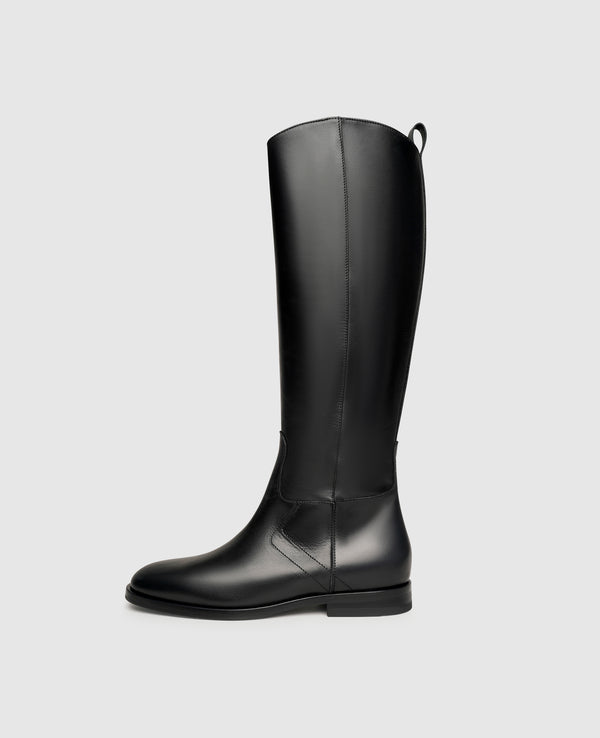 Eva RB Damen Boot Black aus Kalbsleder