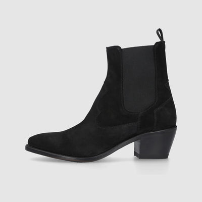Women's black ankle boots