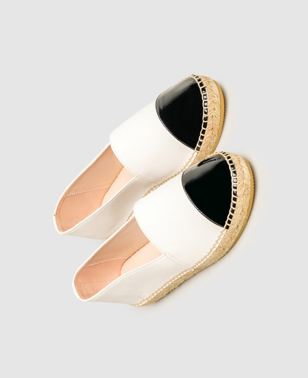 Taylor CEP Damen Espadrille Weiß/Schwarz