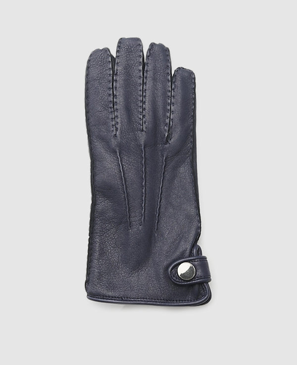 Deerskin gloves - Dark Blue